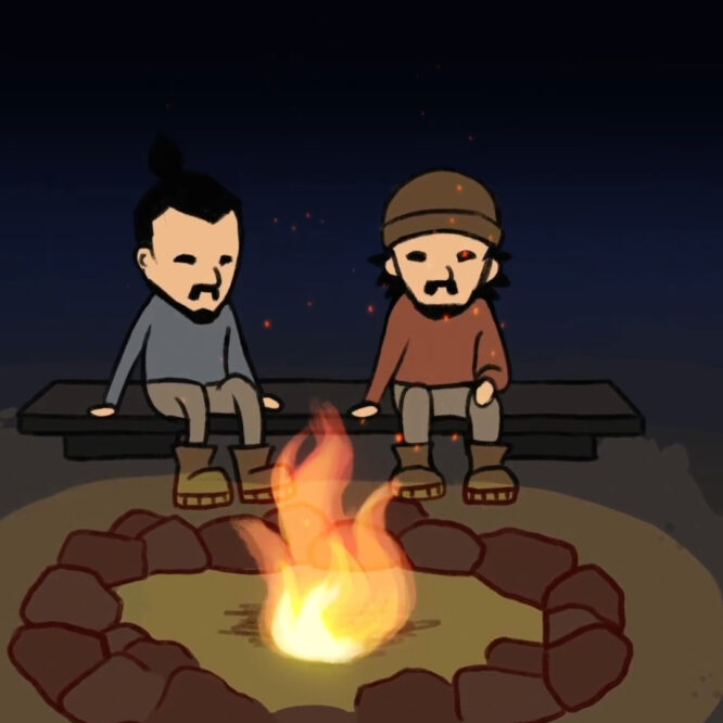 a screenshot from notskiboksi animation